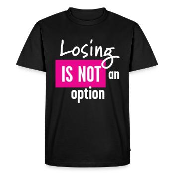 Lutte contre le cancer - T-shirt Premium bio Homme - noir - Devant - Nico (187cm)