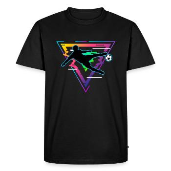 football - T-shirt Premium bio Homme - noir - Devant - Nico (187cm)