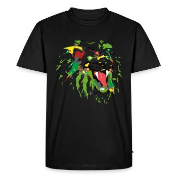 lion 3 - T-shirt Premium bio Homme - noir - Devant - Nico (187cm)