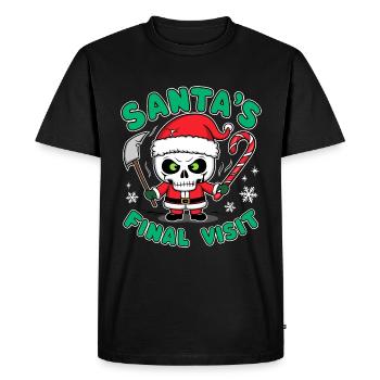 Horreur Père Noël - T-shirt Premium bio Homme - noir - Devant - Nico (187cm)