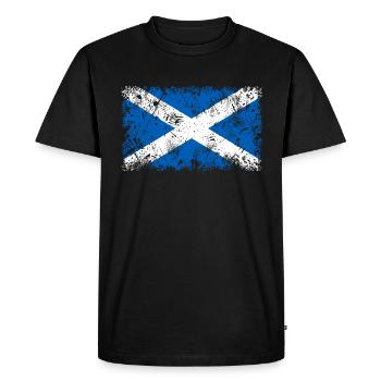 Écosse - T-shirt Premium bio Homme - noir - Devant - Nico (187cm)
