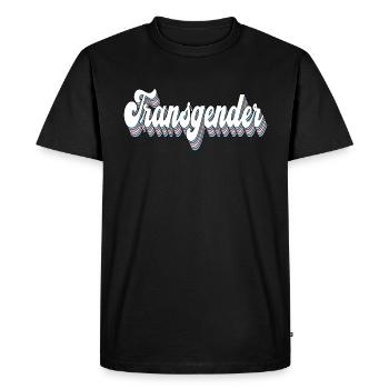 Transgender Trans Pride LGBTQ Queer CSD - Men's Premium Organic T-Shirt - black - Front - Nico (187cm)