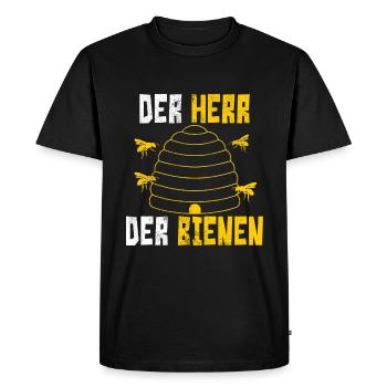Le seigneur des abeilles - cadeau apiculteur - T-shirt Premium bio Homme - noir - Devant - Nico (187cm)