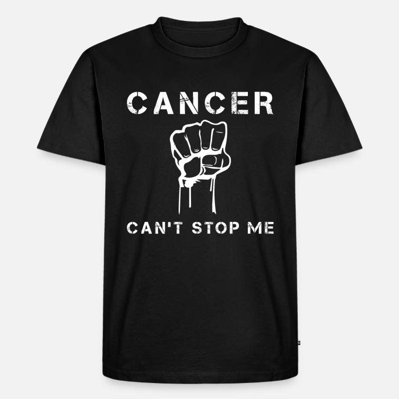 Krebs Kampf - Männer Premium Bio T-Shirt - Schwarz