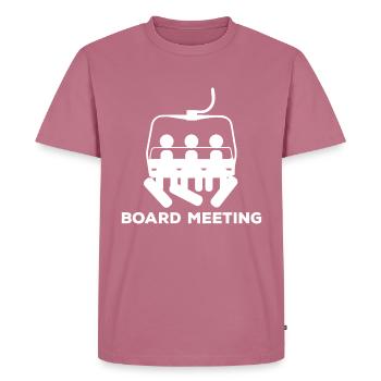 Snowboard Meeting - Men's Premium Organic T-Shirt - mauve - Front - Nico (187cm)