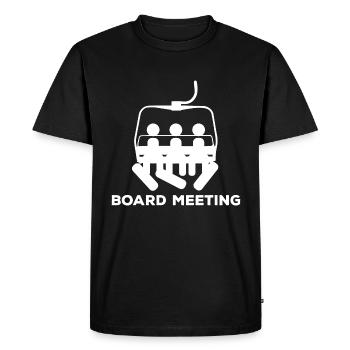 Snowboard Meeting - Men's Premium Organic T-Shirt - black - Front - Nico (187cm)