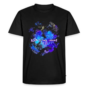 Let´s get liqiud! - Männer Premium Bio T-Shirt - Schwarz - Vorne - Nico (187cm)