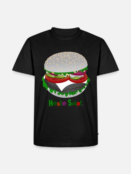 Burger-style salad - Men's Premium Organic T-Shirt - black