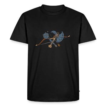Vikings d'armes vikings - T-shirt Premium bio Homme - noir - Devant - Nico (187cm)