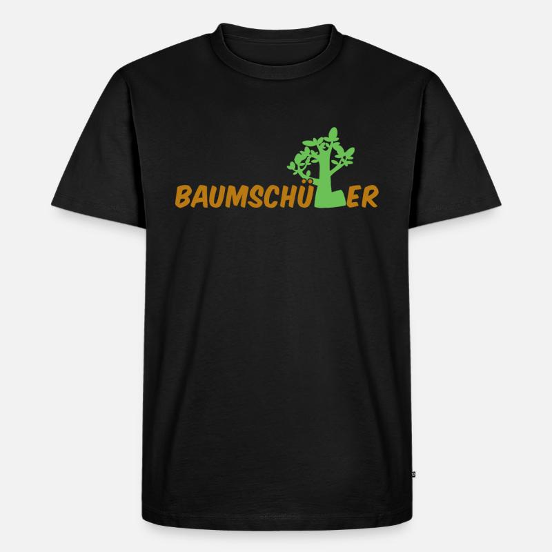 Gärtner Geschenk Baumschule Baumschüler - Männer Premium Bio T-Shirt - Schwarz