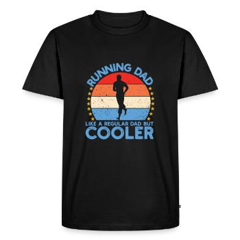 Running dad endurance - T-shirt Premium bio Homme - noir - Devant - Nico (187cm)