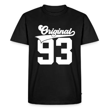 33RD BIRTHDAY 1993 ORIGINAL 93 - Men's Premium Organic T-Shirt - black - Front - Nico (187cm)
