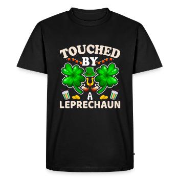 St Paddys St Patricksday St Patrick Day - T-shirt Premium bio Homme - noir - Devant - Nico (187cm)