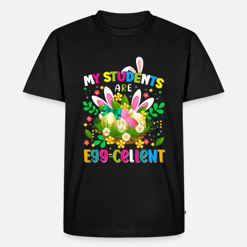 Easter Easter Easter Eggs - Men's Premium Organic T-Shirt - black