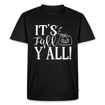 C’est l’automne ! Drôle de dicton d’automne - T-shirt Premium bio Homme - noir - Devant - Nico (187cm)