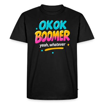 humour drôle de génération ok peu importe les jeunes, les vieux, - T-shirt Premium bio Homme - noir - Devant - Nico (187cm)
