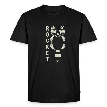 Raton laveur de raton laveur - T-shirt Premium bio Homme - noir - Devant - Nico (187cm)