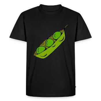 pois - T-shirt Premium bio Homme - noir - Devant - Nico (187cm)