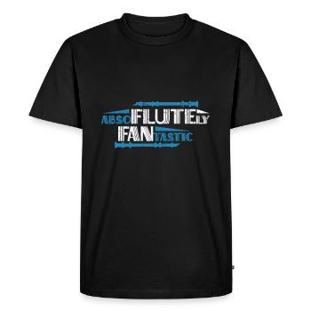 Flûte à bec flûte cadeau drôle - T-shirt Premium bio Homme - noir - Devant - Nico (187cm)