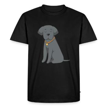 Dog - T-shirt Premium bio Homme - noir - Devant - Nico (187cm)