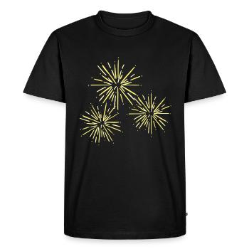 New Year's Eve - Men's Premium Organic T-Shirt - black - Front - Nico (187cm)