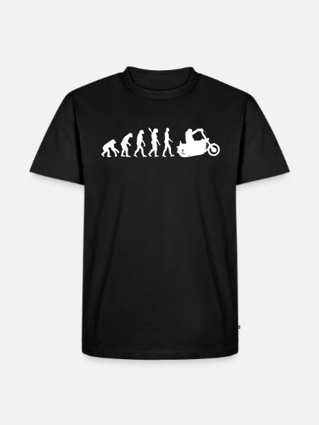Chopper - Evolution of Man, Darwin - Men's Premium Organic T-Shirt - black
