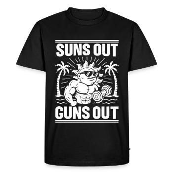 Sunshine and Mucki's Design - Men's Premium Organic T-Shirt - black - Front - Nico (187cm)