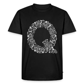 Q - T-shirt Premium bio Homme - noir - Devant - Nico (187cm)