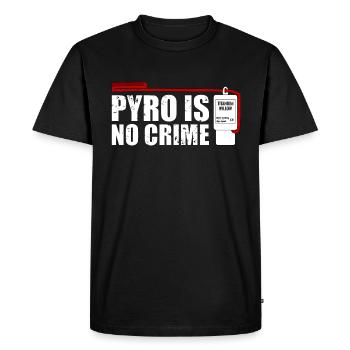 Pyro n'est pas un feu d'artifice de crime - T-shirt Premium bio Homme - noir - Devant - Nico (187cm)
