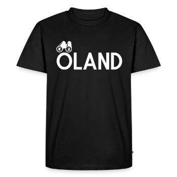 Jumelles d’Öland Oiseaux Observation des oiseaux Ornithologie - T-shirt Premium bio Homme - noir - Devant - Nico (187cm)
