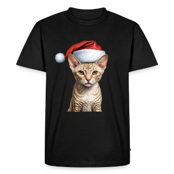 Noël du Rex de Cornouailles - T-shirt Premium bio Homme - noir - Devant - Nico (187cm)