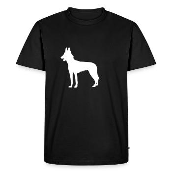 Malinois - Berger belge - T-shirt Premium bio Homme - noir - Devant - Nico (187cm)