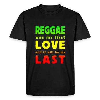 reggae was my first love multicolor - T-shirt Premium bio Homme - noir - Devant - Nico (187cm)