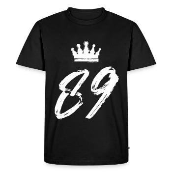 89 Number crown - Men's Premium Organic T-Shirt - black - Front - Nico (187cm)