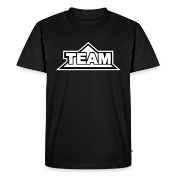 Team - Men's Premium Organic T-Shirt - black - Front - Nico (187cm)
