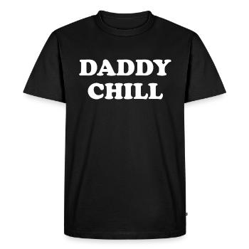 Papa Chill - T-shirt Premium bio Homme - noir - Devant - Nico (187cm)