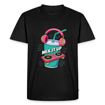 Dj Mix It Up Motif de fête - T-shirt Premium bio Homme - noir - Devant - Nico (187cm)