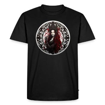 Goth Girl Gothique Mystique Horreur Démone - T-shirt Premium bio Homme - noir - Devant - Nico (187cm)