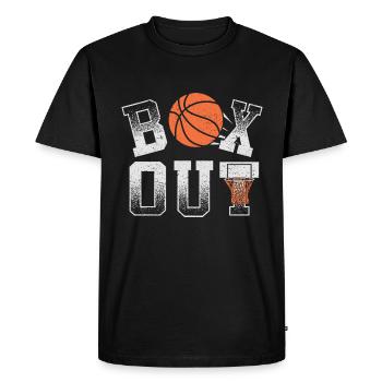 Basketball Coach Shirt Box Out rebound defense - Men's Premium Organic T-Shirt - black - Front - Nico (187cm)