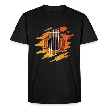 Guitare classique Art - T-shirt Premium bio Homme - noir - Devant - Nico (187cm)