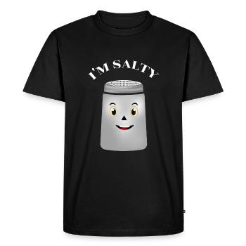Je suis salé - T-shirt Premium bio Homme - noir - Devant - Nico (187cm)