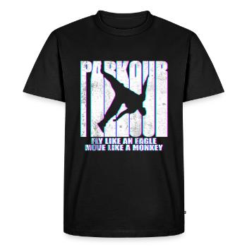 Parkour Freerunning Le Parcour Traceur gift - Men's Premium Organic T-Shirt - black - Front - Nico (187cm)