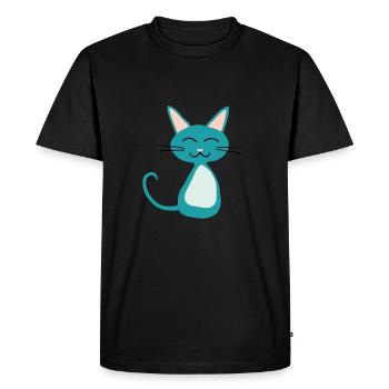 Chatons - T-shirt Premium bio Homme - noir - Devant - Nico (187cm)