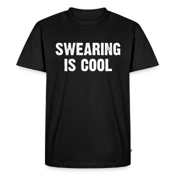 Swearing Is Cool - Men's Premium Organic T-Shirt - black - Front - Nico (187cm)