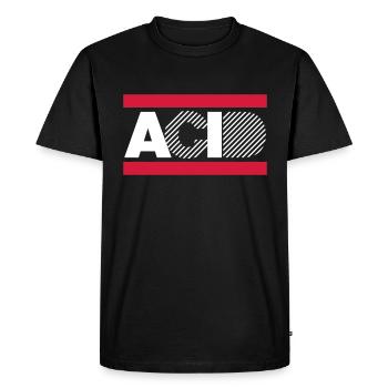 ACID - T-shirt Premium bio Homme - noir - Devant - Nico (187cm)