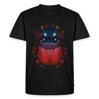 Coléoptère Oxysternon - T-shirt Premium bio Homme - noir - Devant - Nico (187cm)