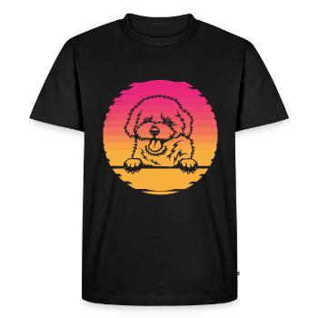 Bichon Frise - T-shirt Premium bio Homme - noir - Devant - Nico (187cm)