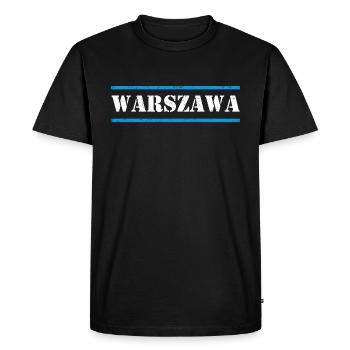 Varsovie - T-shirt Premium bio Homme - noir - Devant - Nico (187cm)