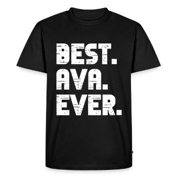 Best Ava Ever Retro Gift Saying Birthday - Men's Premium Organic T-Shirt - black - Front - Nico (187cm)