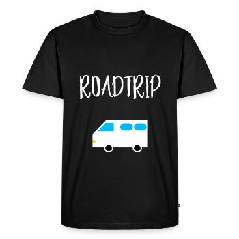ROAD TRIP - Men's Premium Organic T-Shirt - black - Front - Nico (187cm)